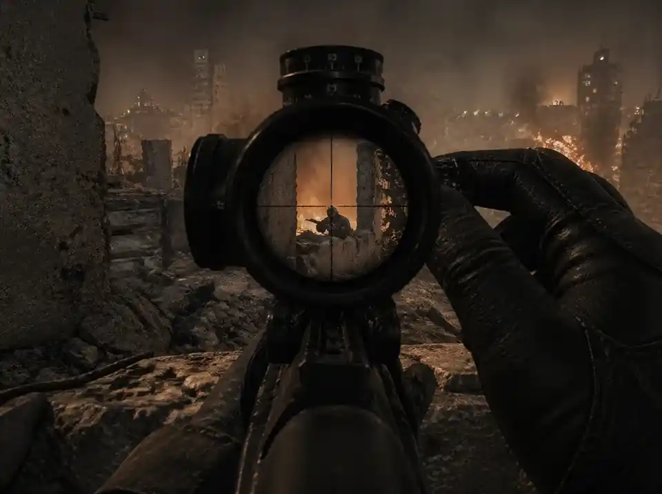 GPT Image 2: Photorealistic FPS scene with cinematic lighting and authentic atmosphere